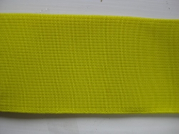 122 Gürtelgummi 4 cm breit gelb